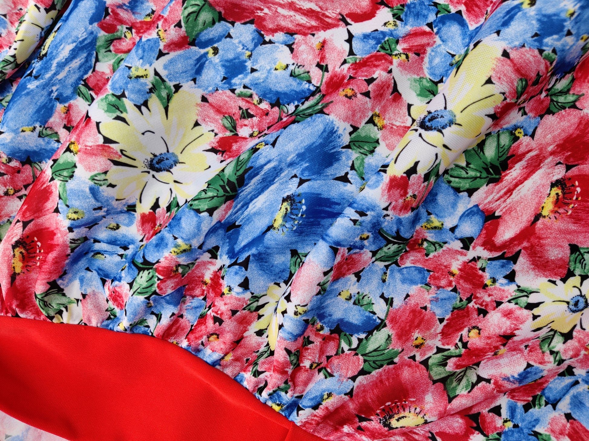 Retro floral print dress