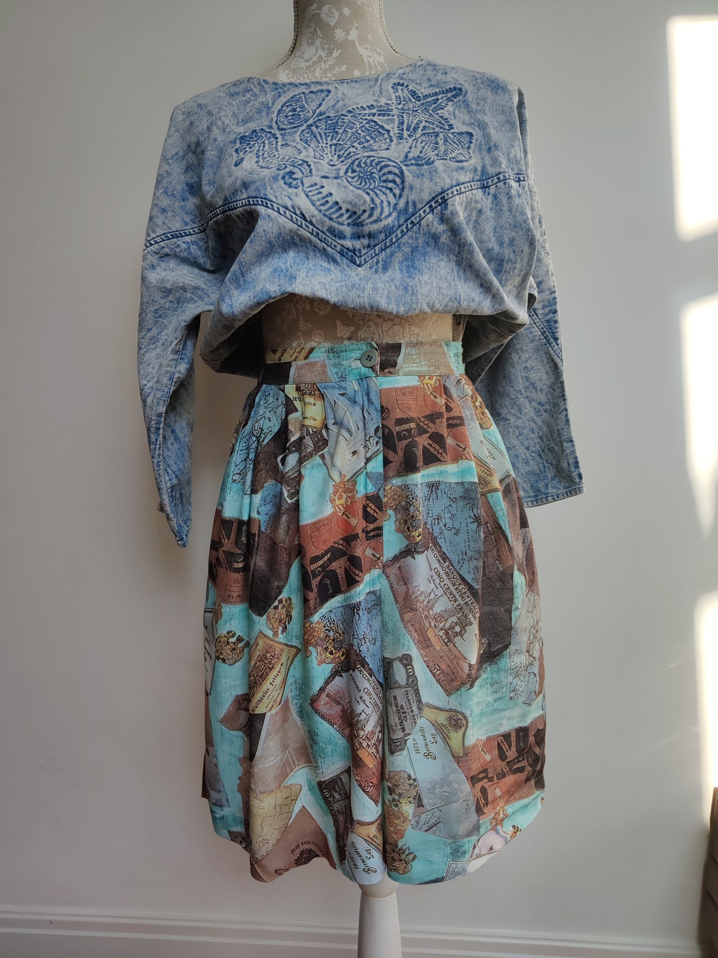 vintage wide leg shorts size 10-12