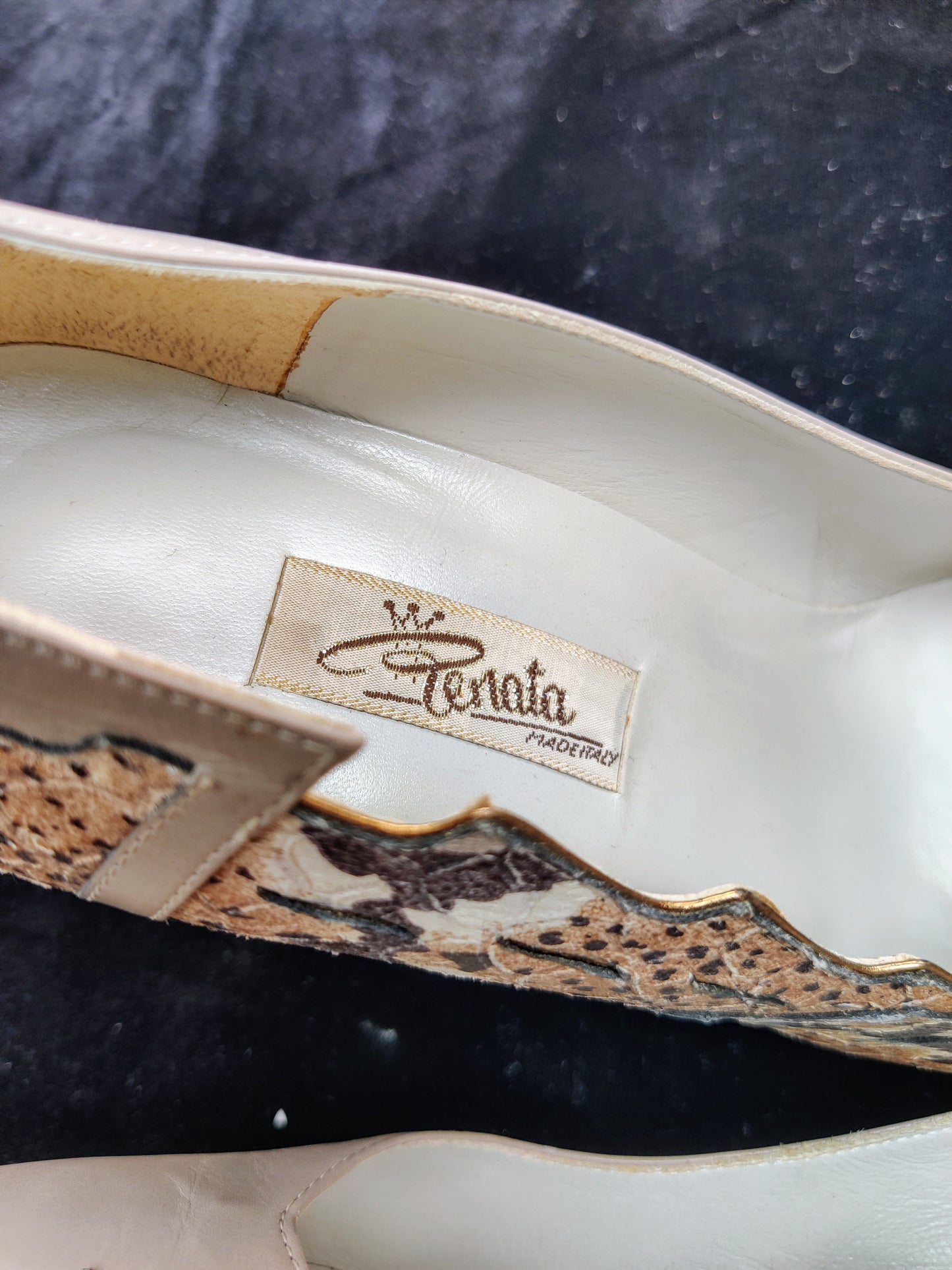 Italian leather vintage shoes