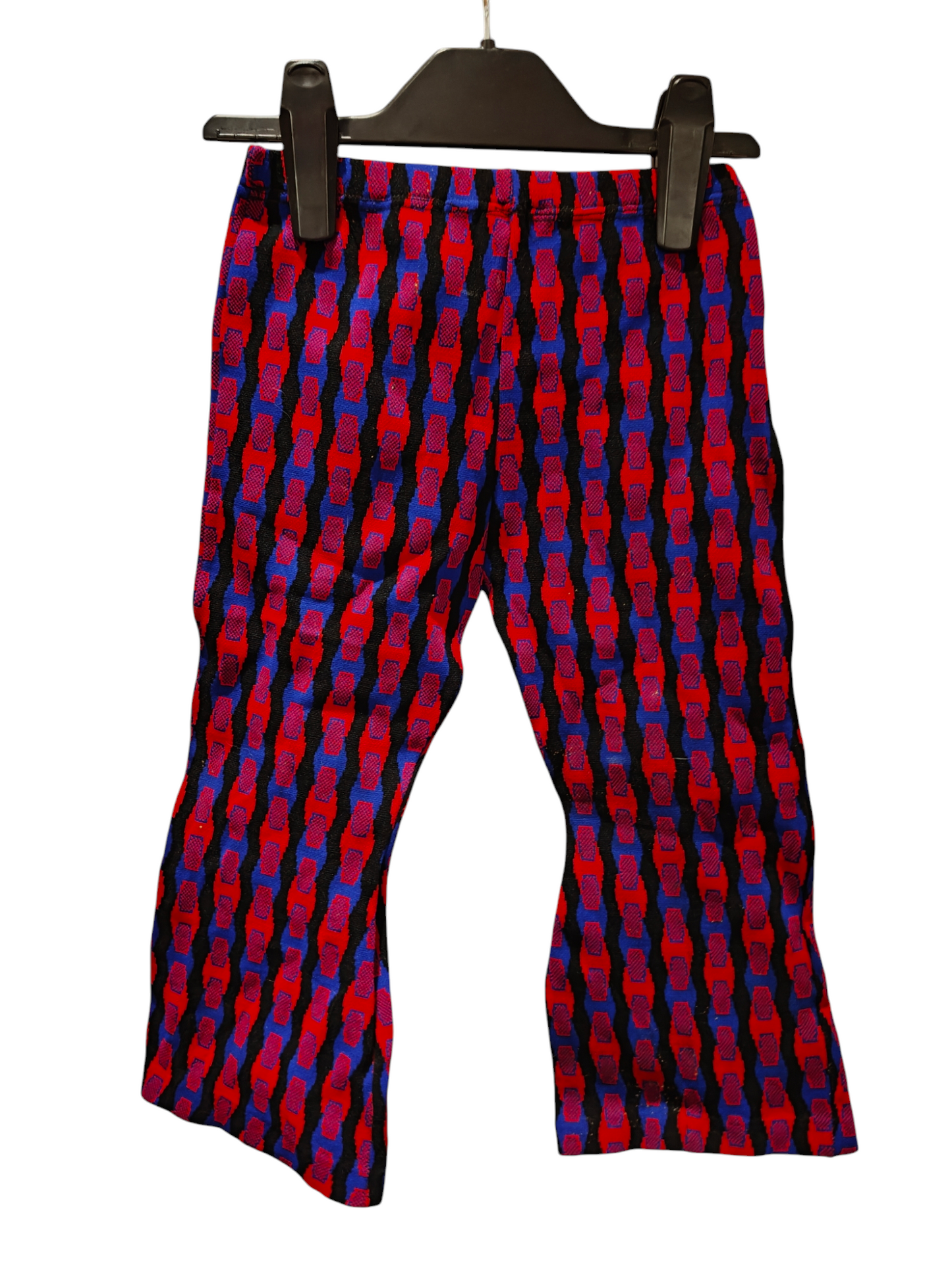 Kids 70's flares in vintage print