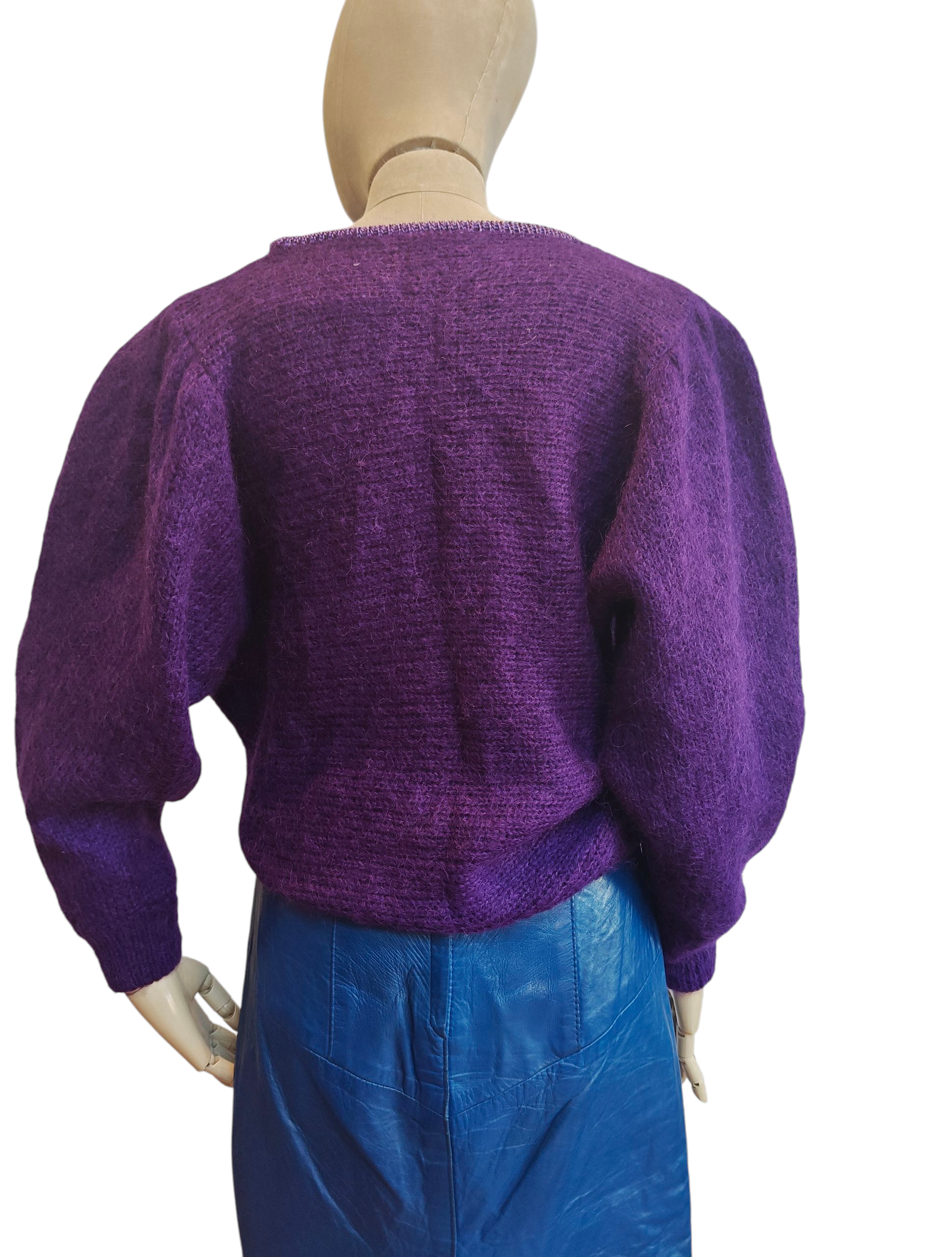 Ladies purple vintage jumper