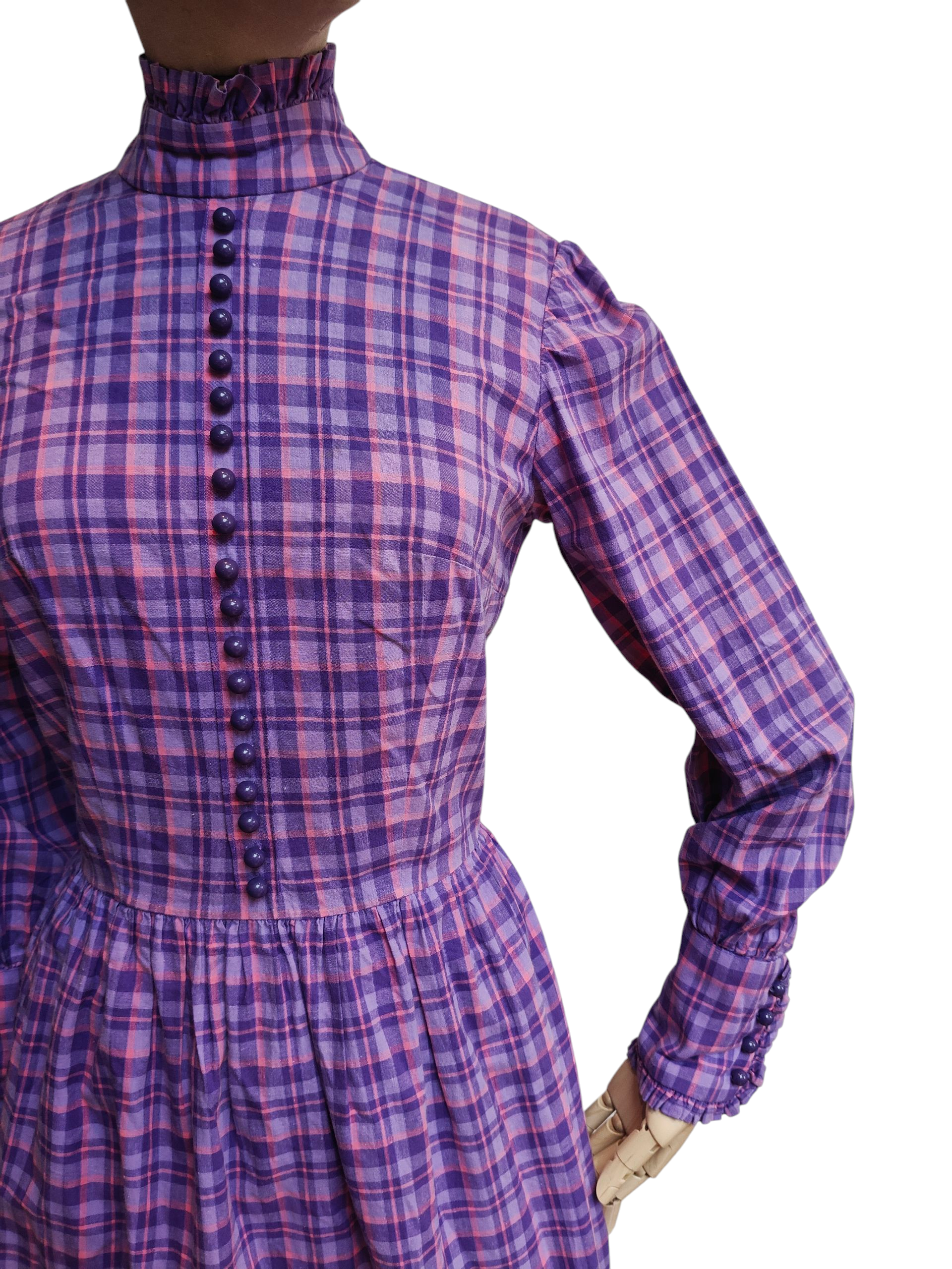 Lovely purple and pink vintage dress