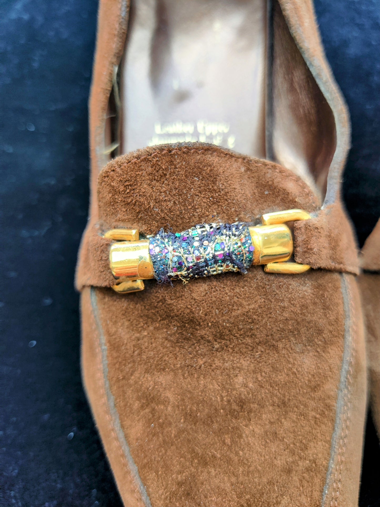 Modette shoes with rainbow buckle