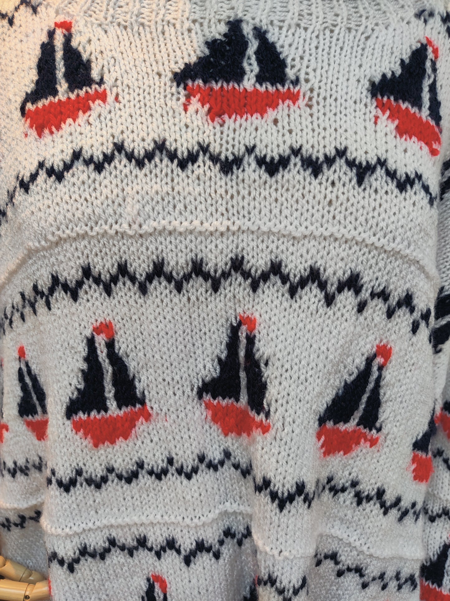 Novelty boat knit jumper