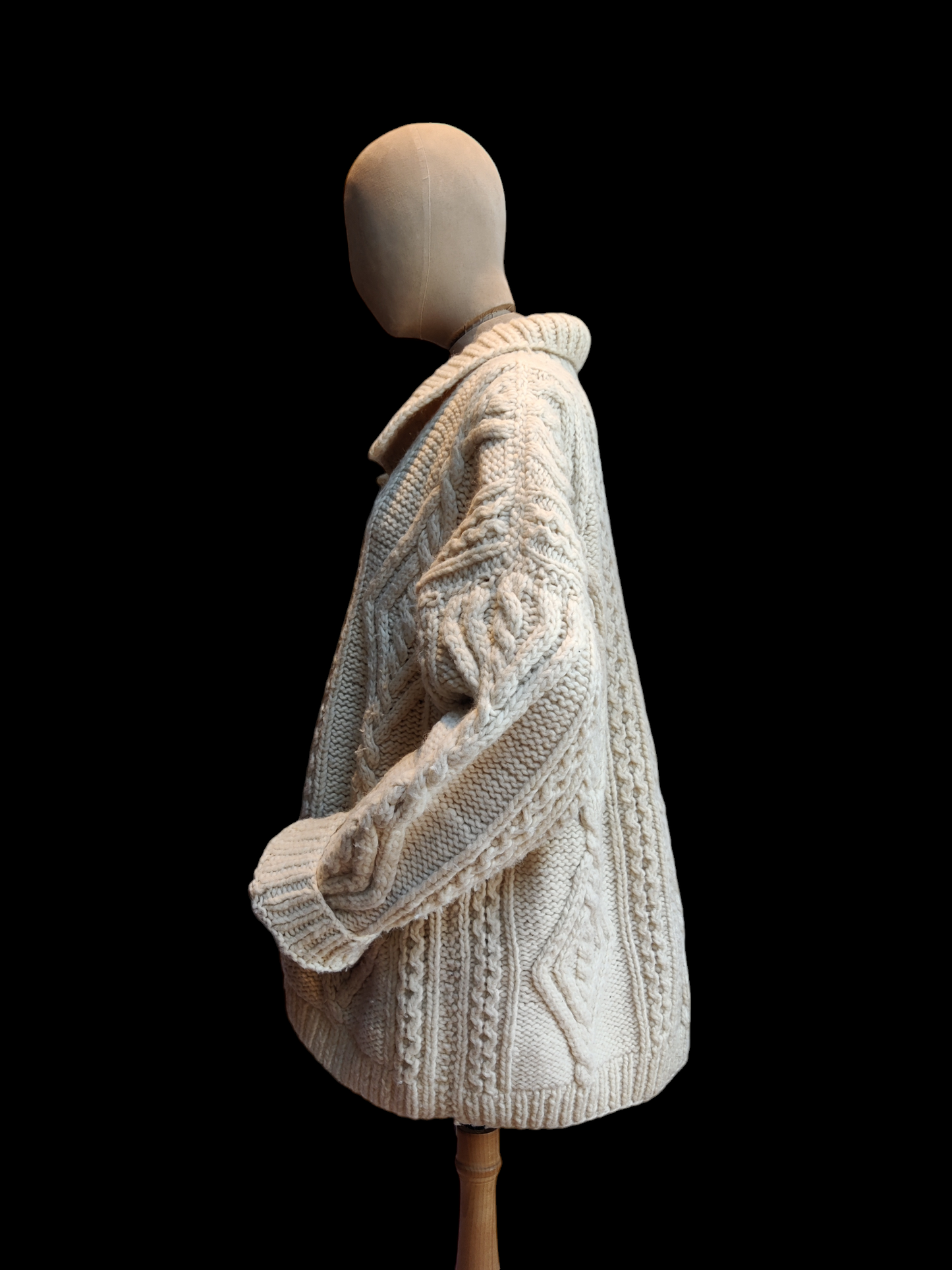 Oversized aran cardigan XL