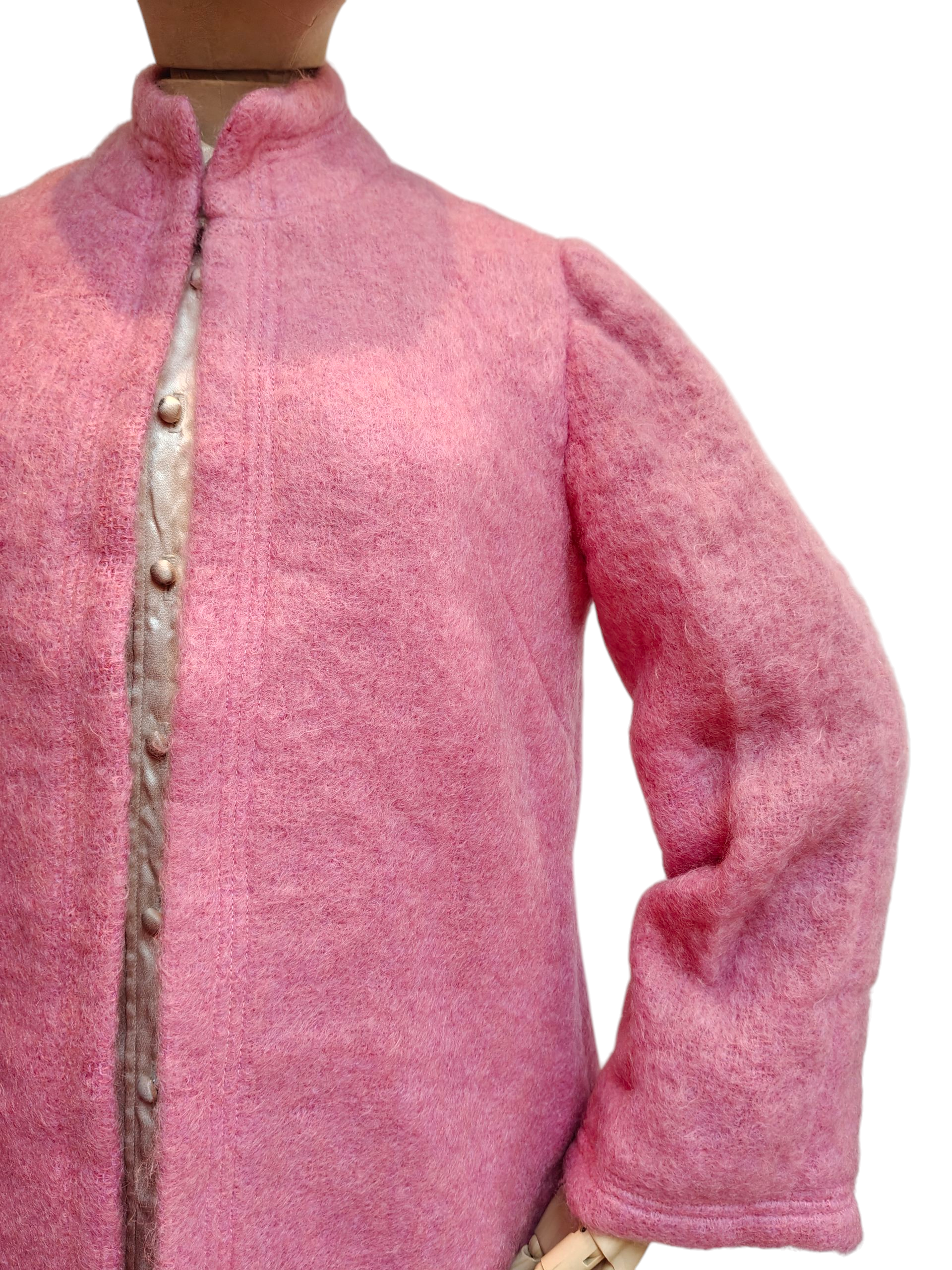 Pretty pink vintage wool coat