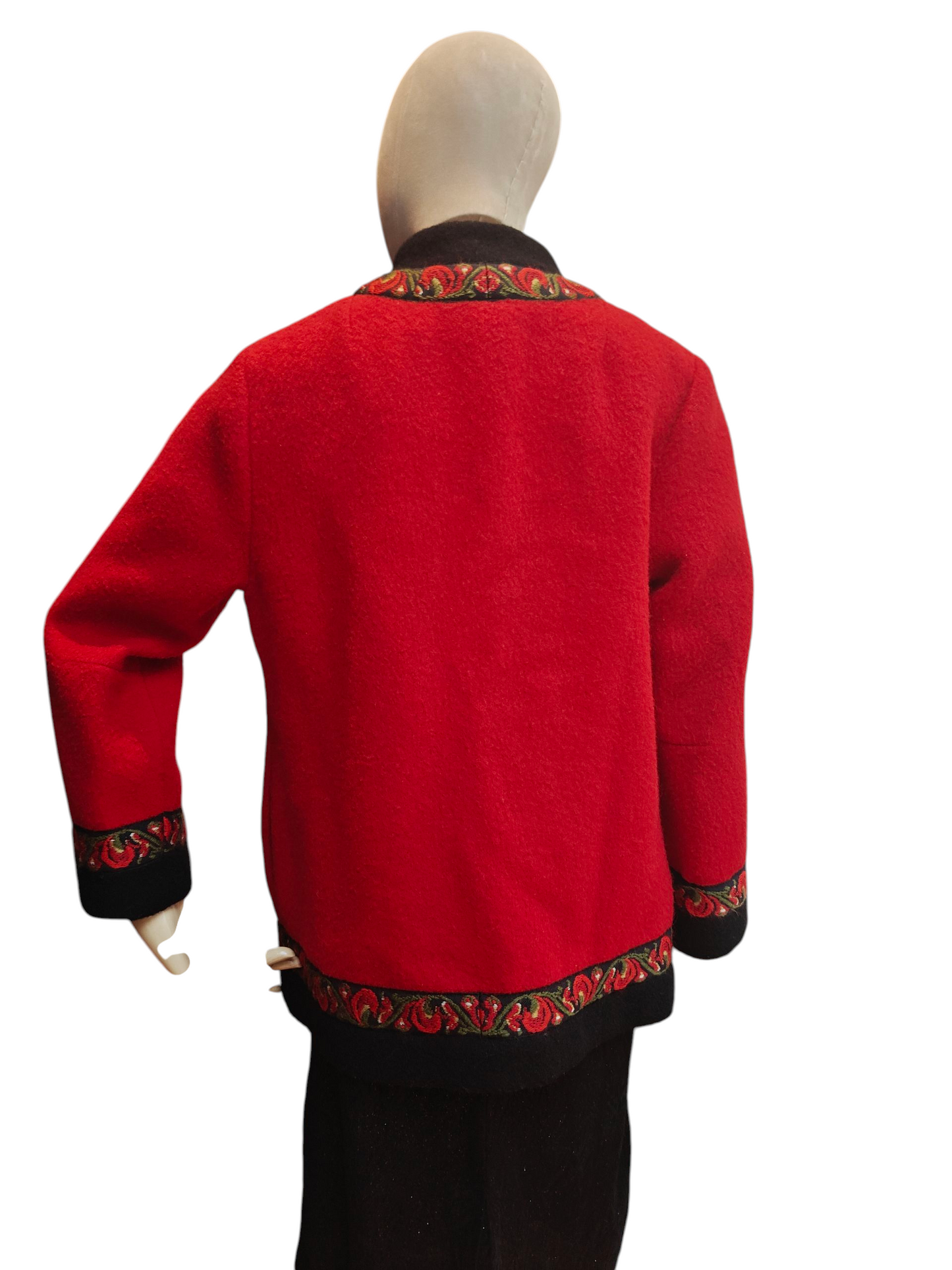 Red & Black vintage winter jacket