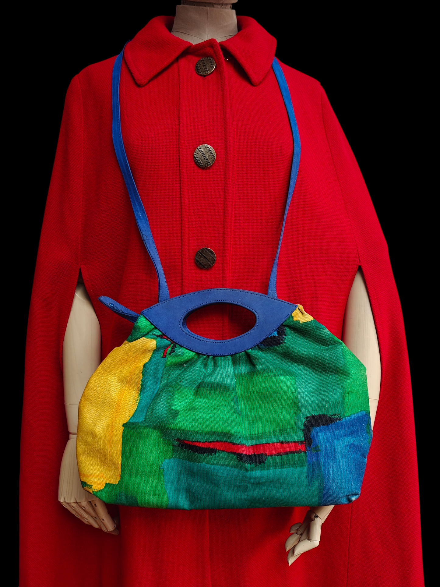 Retro Stuart Weitzman bag in primary colours