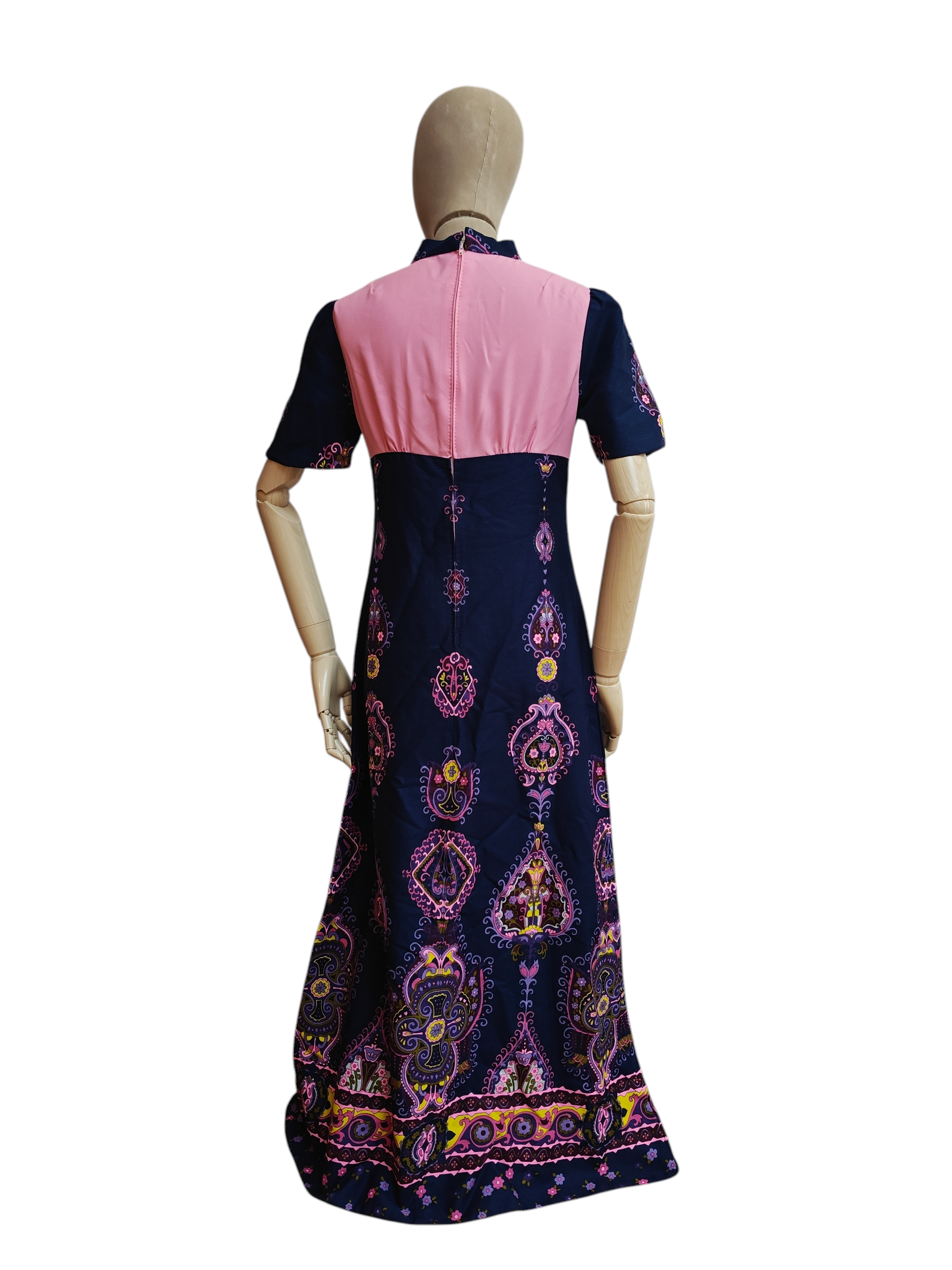 Retro print vintage maxi