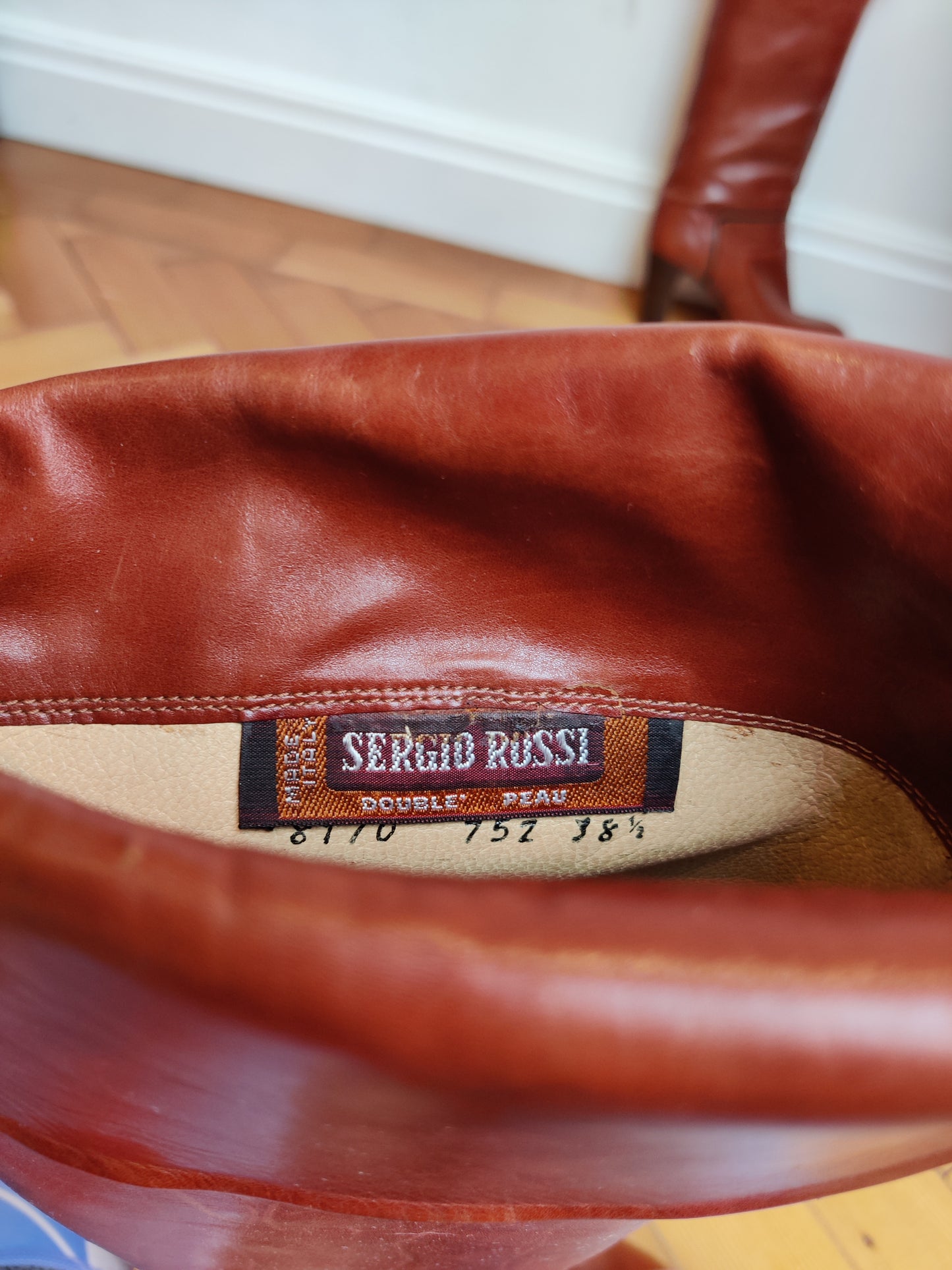 Sergio Rossi leather designer boots 5.5