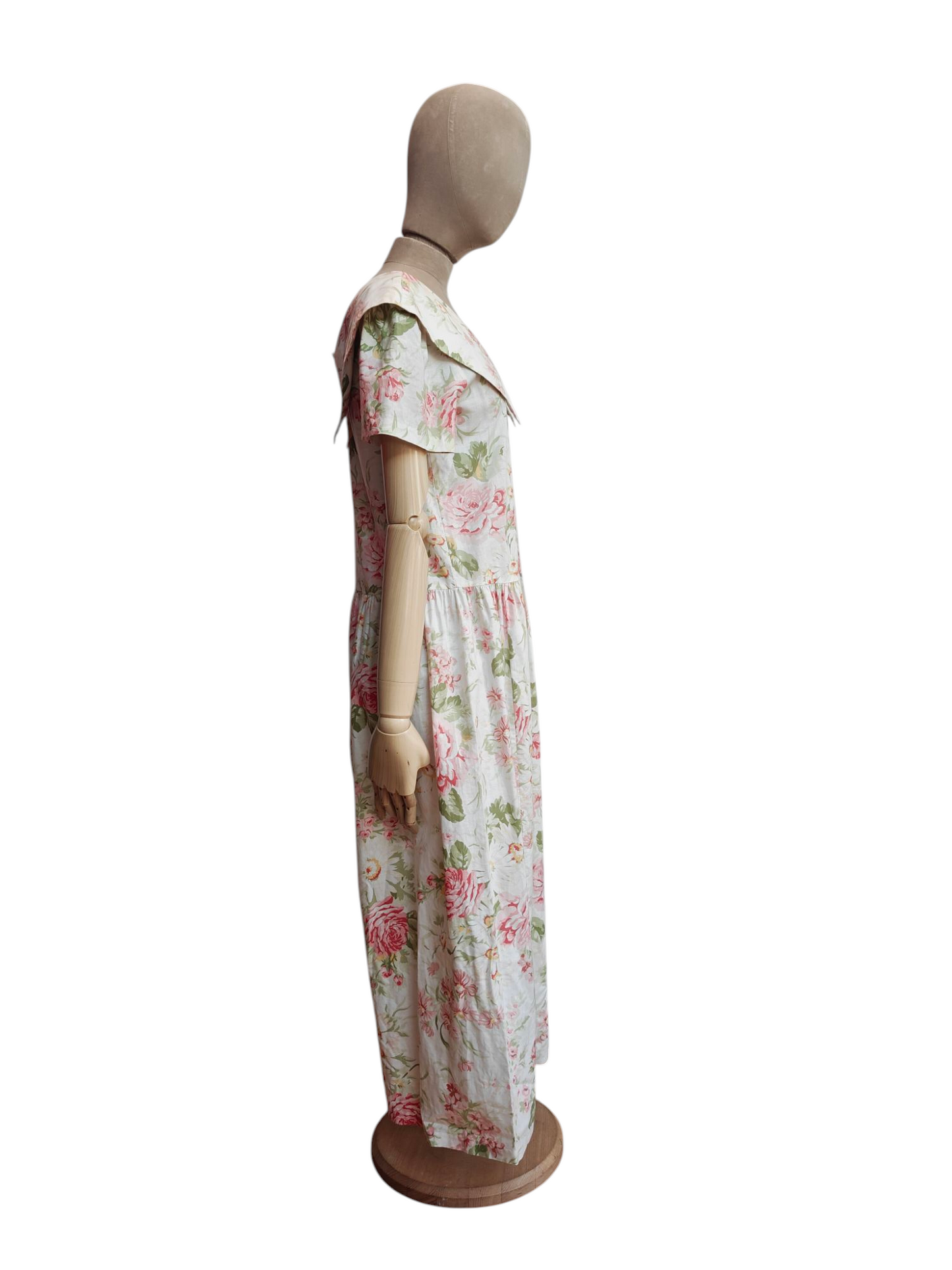 Short sleeve vintage floral dress