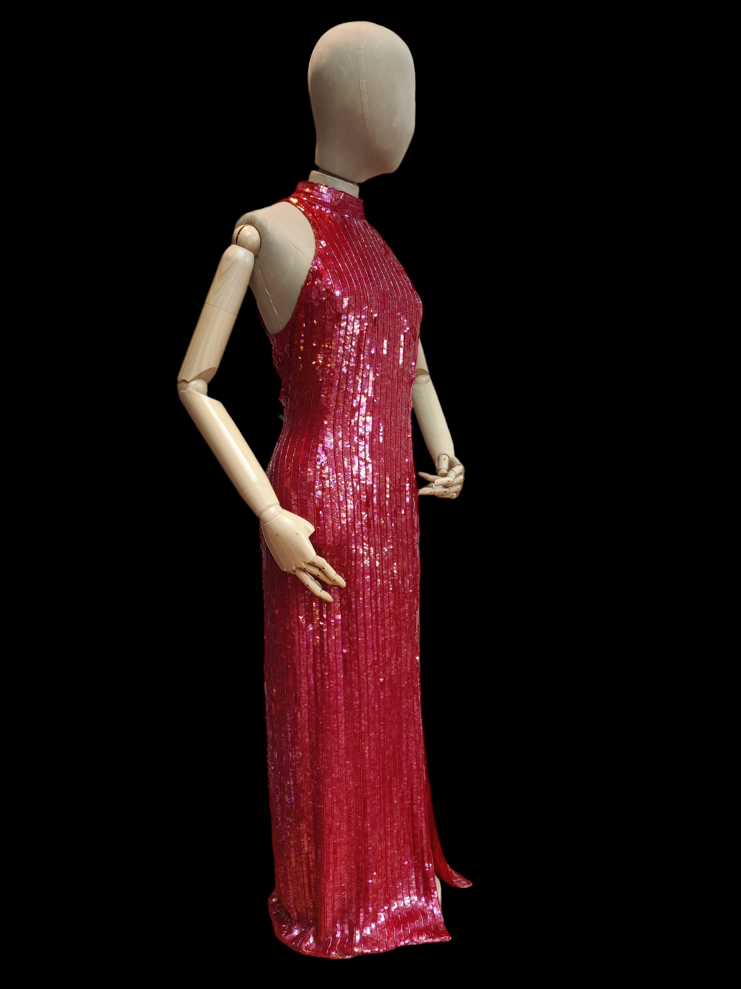 Stunning Frank Usher evening gown in red.