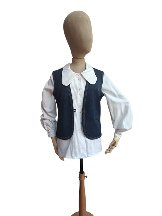 Swedish made denim waistcoat