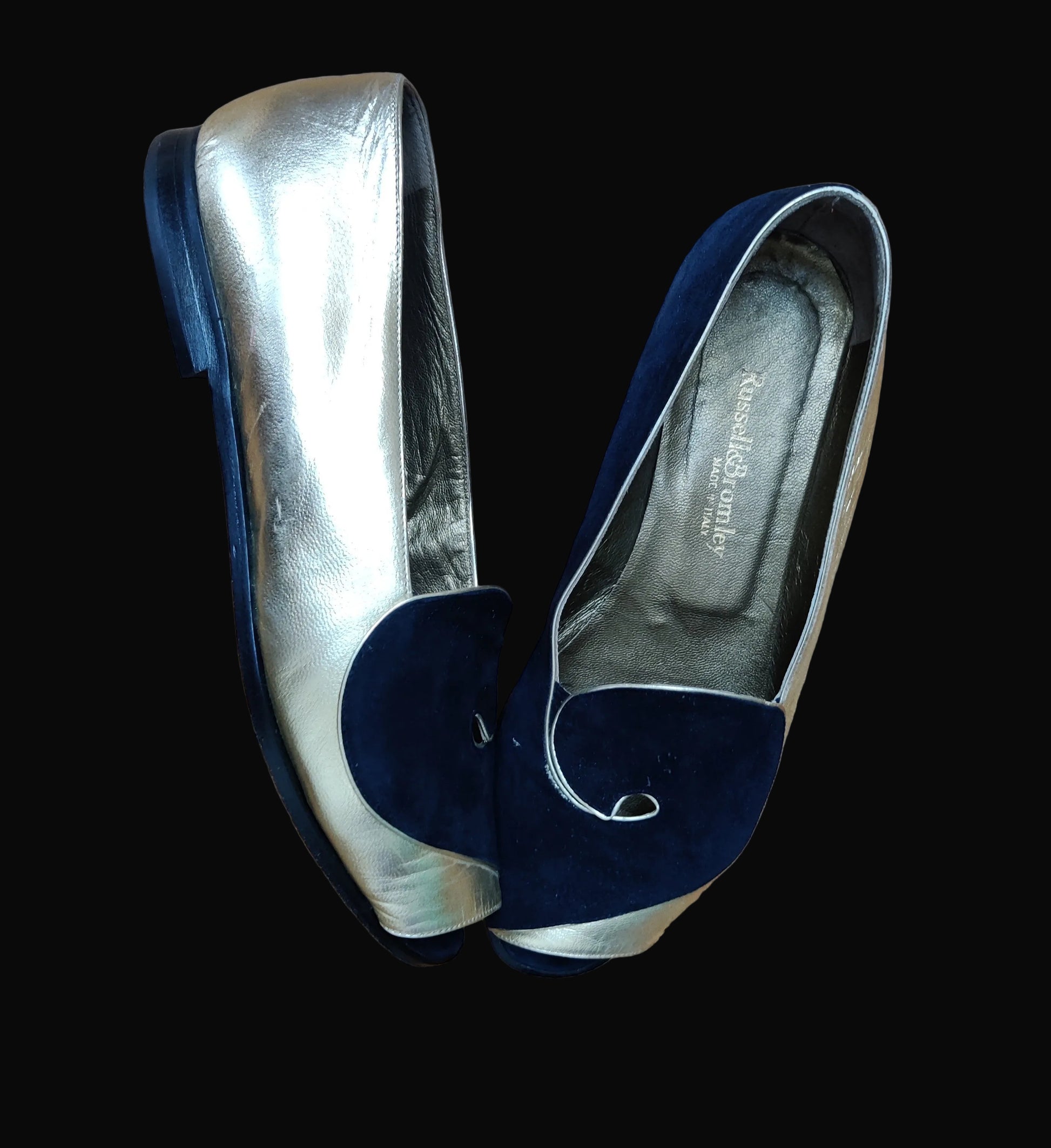 Swirl design pumps by Russell % Bromley