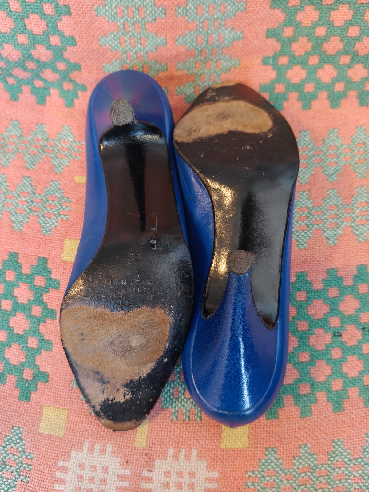Vintage designer shoes in blue