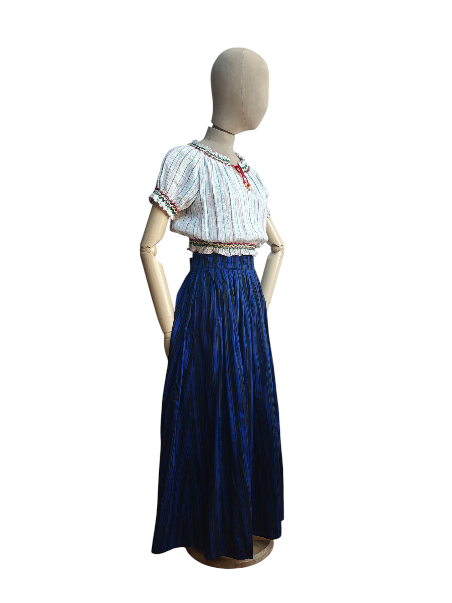 Vintage silk maxi skirt