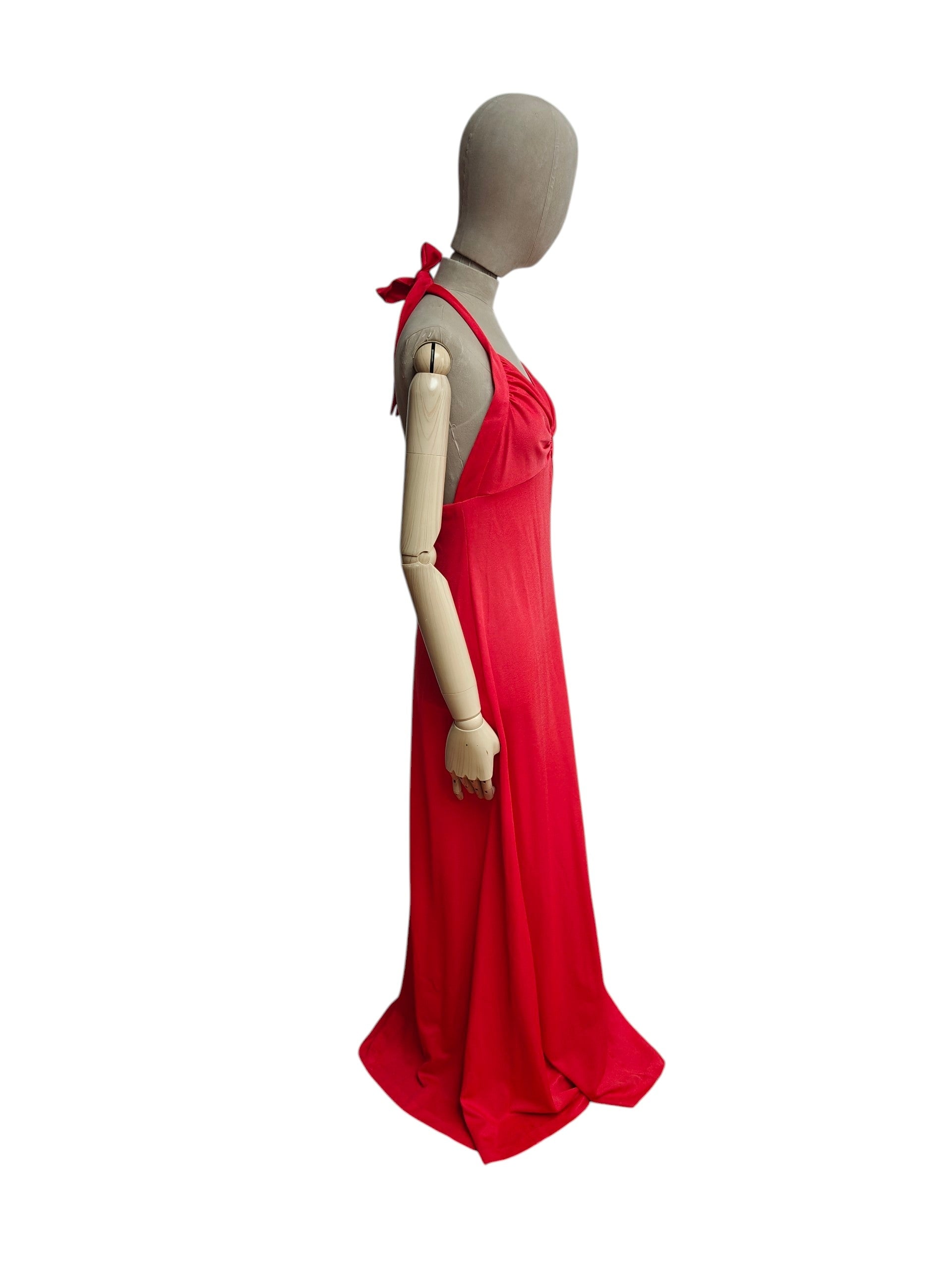 Vintage summer maxi dress with ring detail