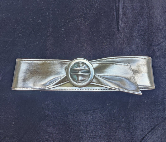 Vintage wide silver belt