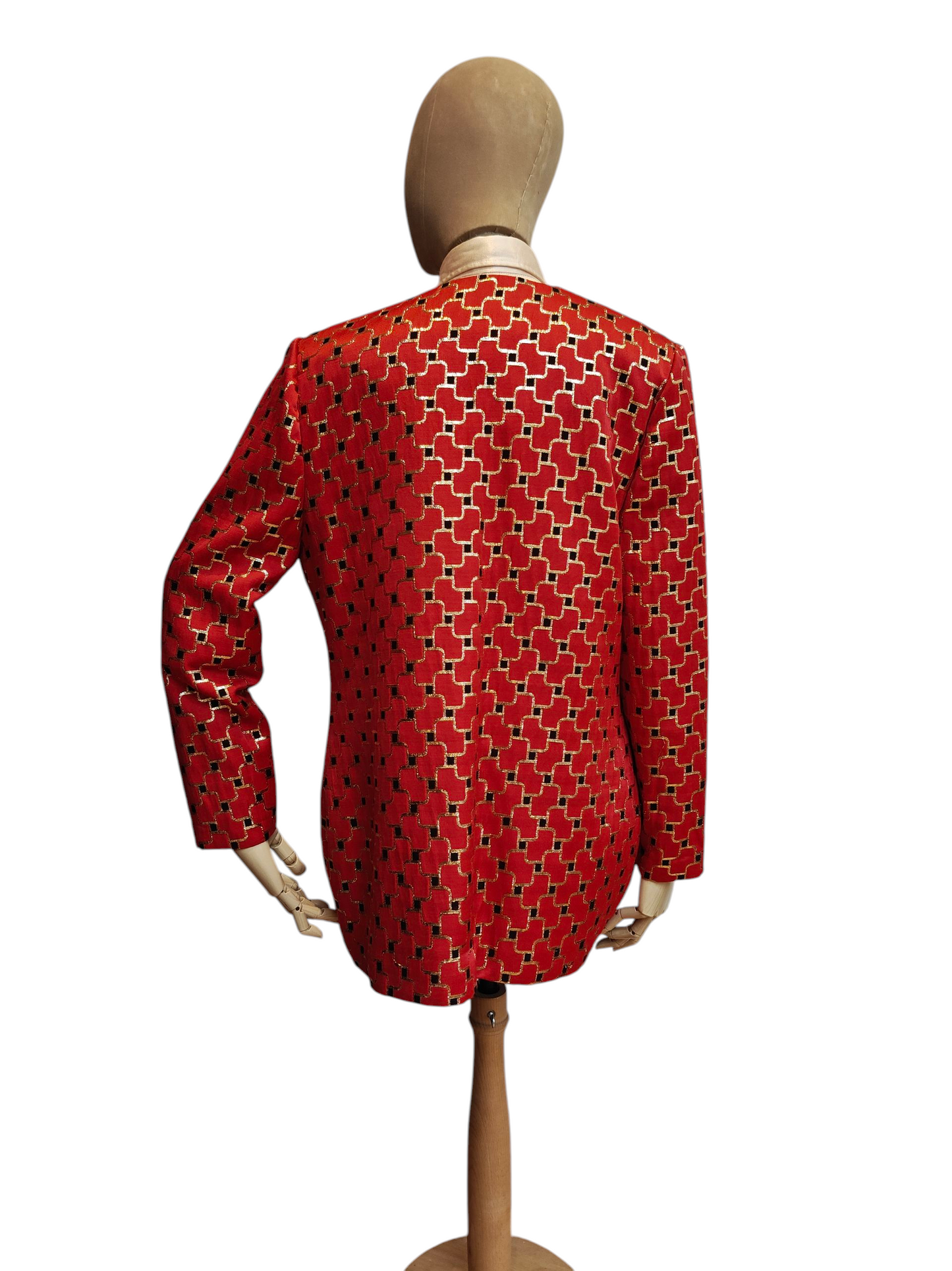 amazing bright red vintage jacket