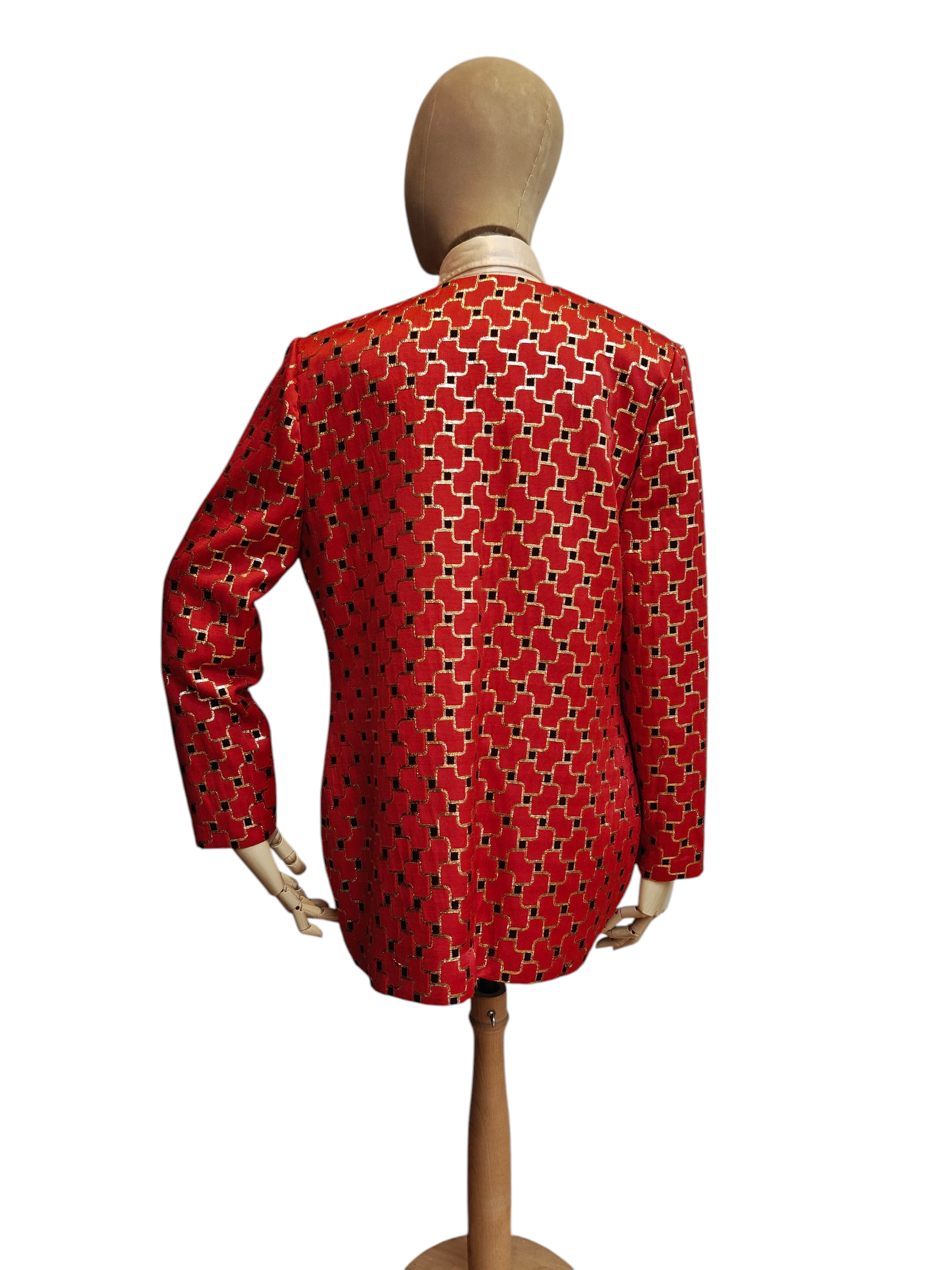 amazing bright red vintage jacket