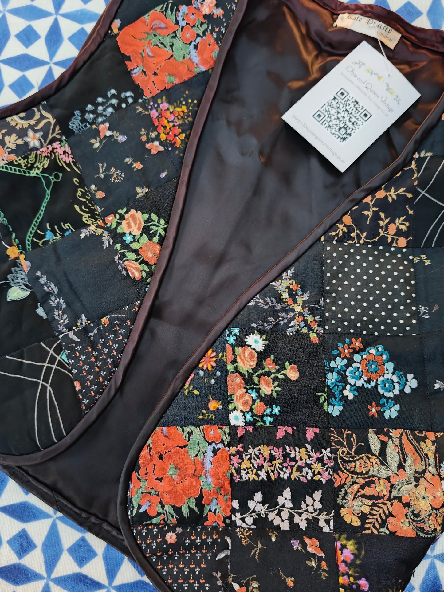 beautiful vintage quilted waistcoat.