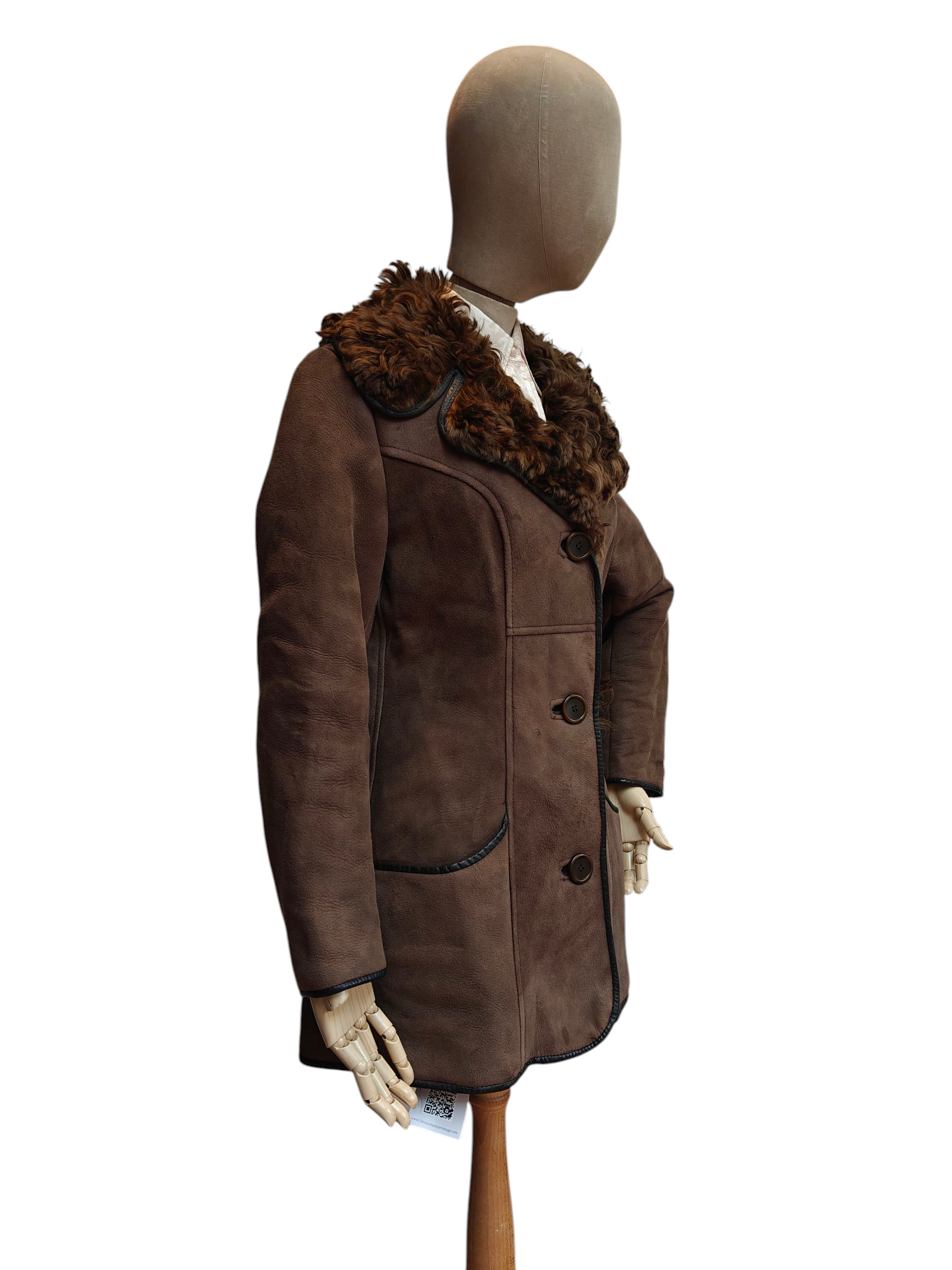 brown sheepskin jacket