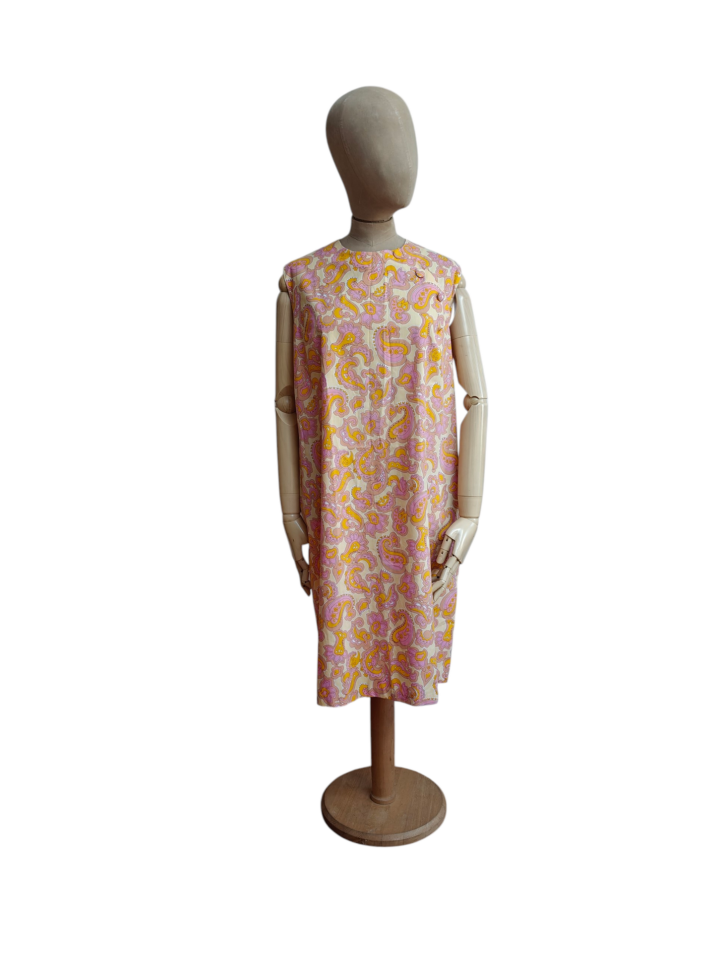 gorgeous paisley print plus size sleeveless dress