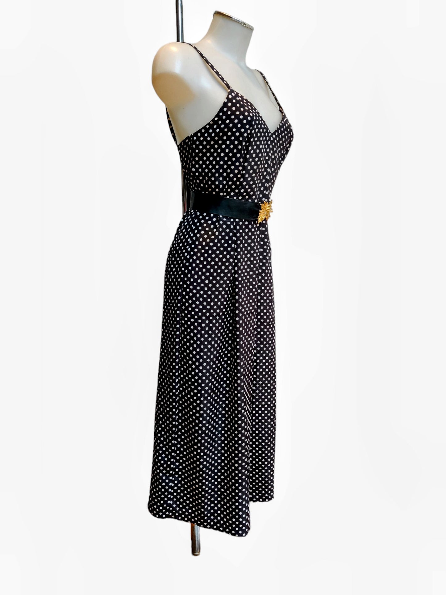 1980's monochrome spotty jumpsuit