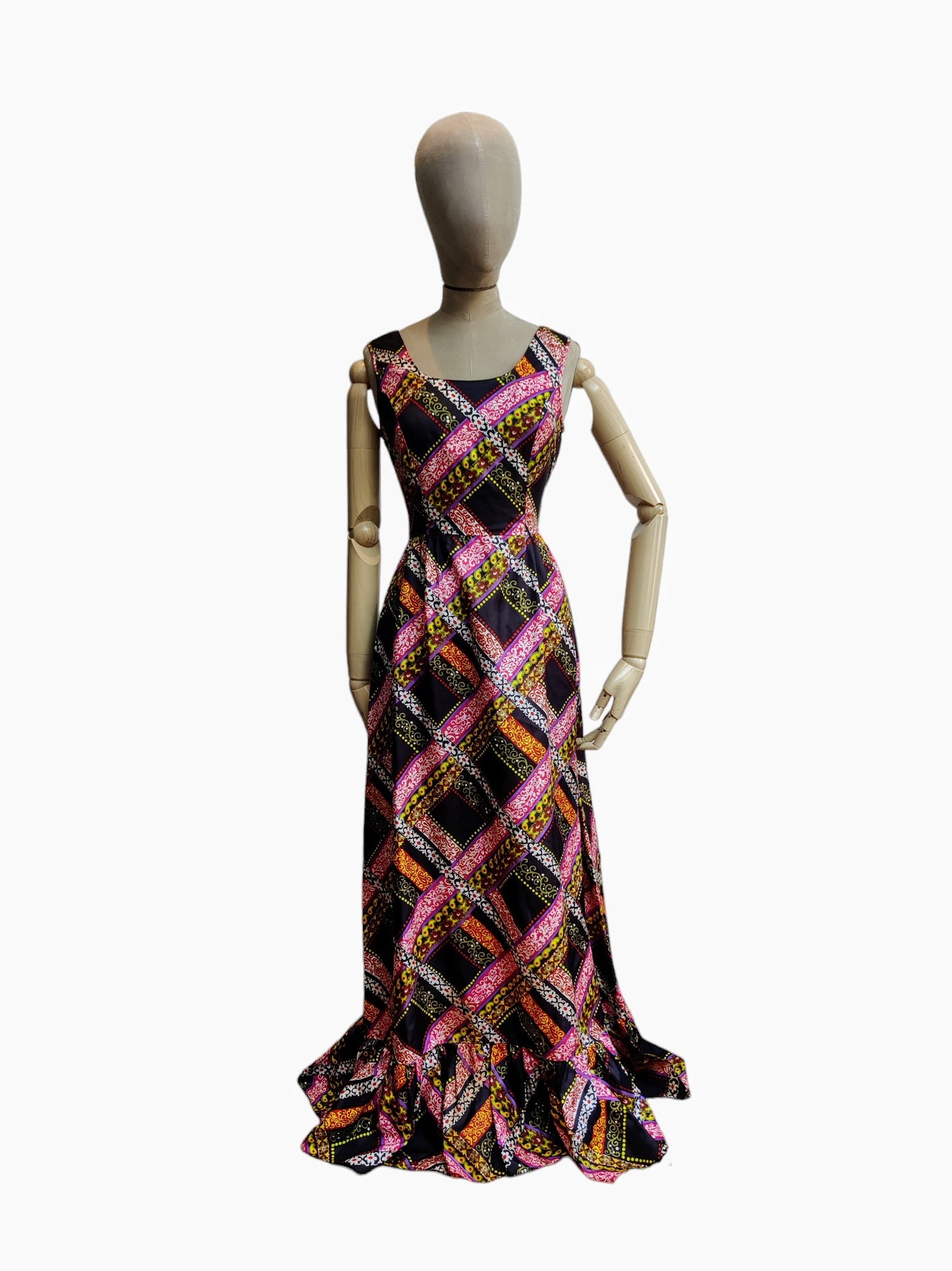 Incredible 70's Windsmoor maxi dress size 8