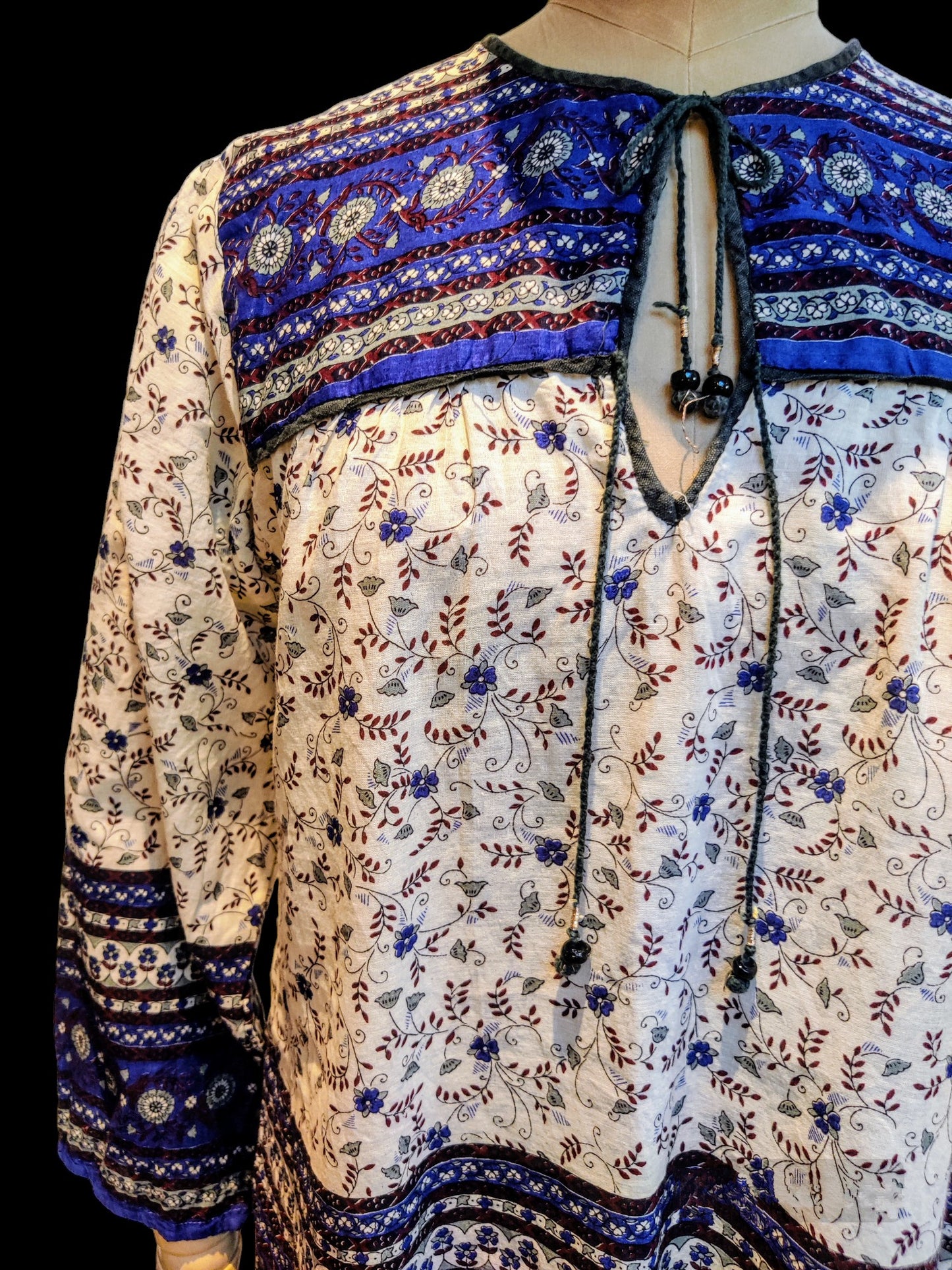 Beautiful boho 70s Indian shirt