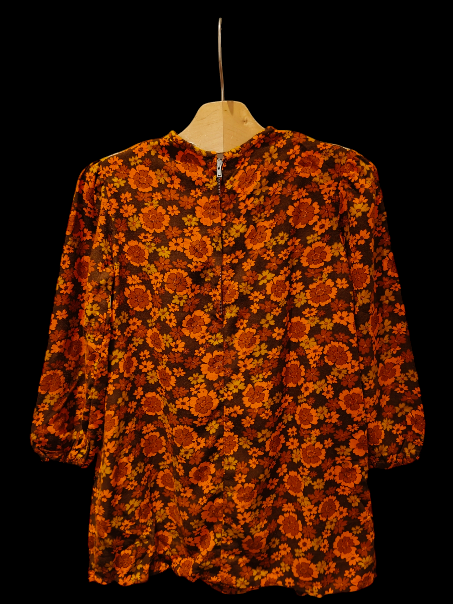 Stunning 70s floral smock dress age 3-4