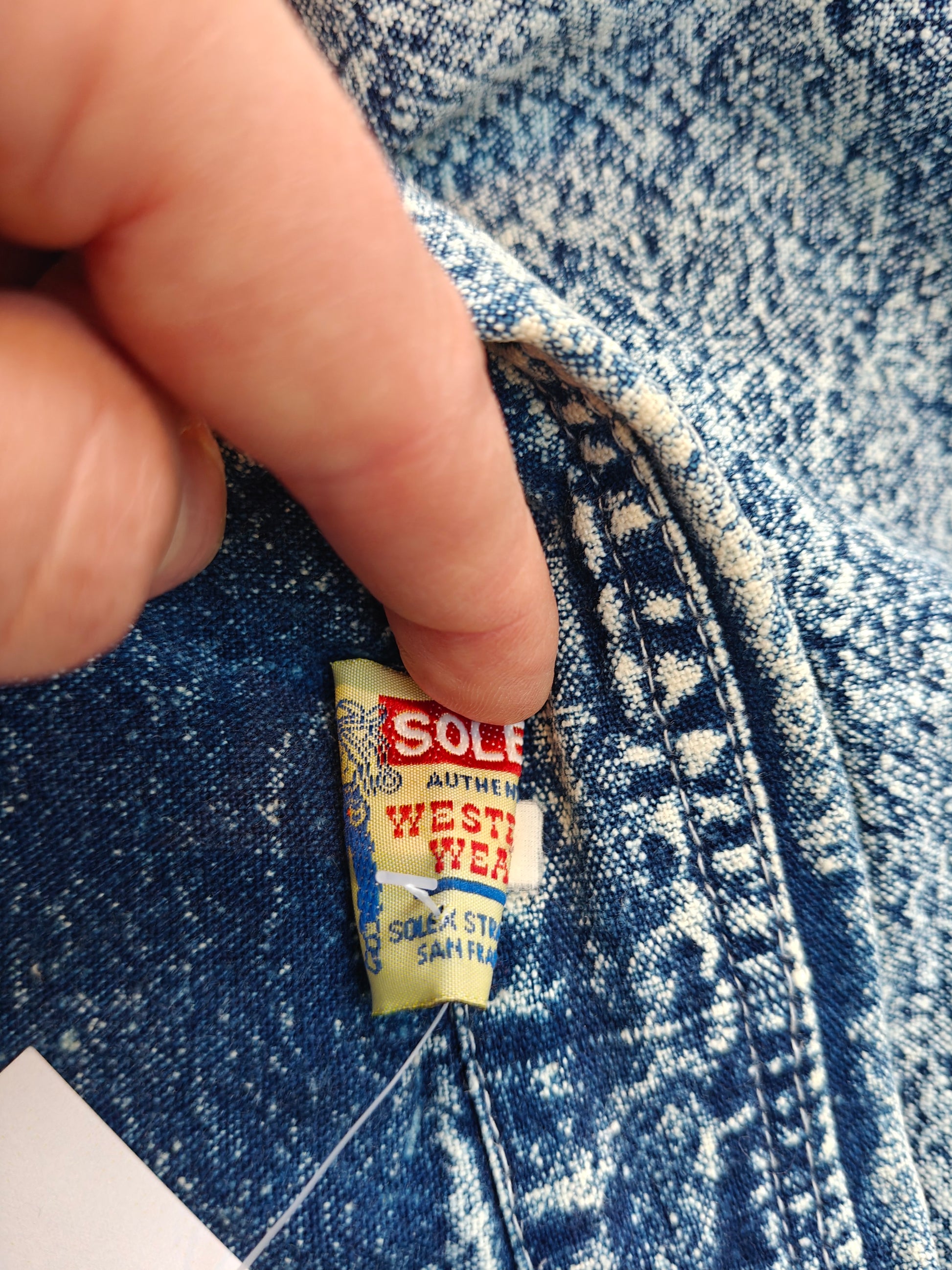 unisex vintage acid wash shirt by Levi's