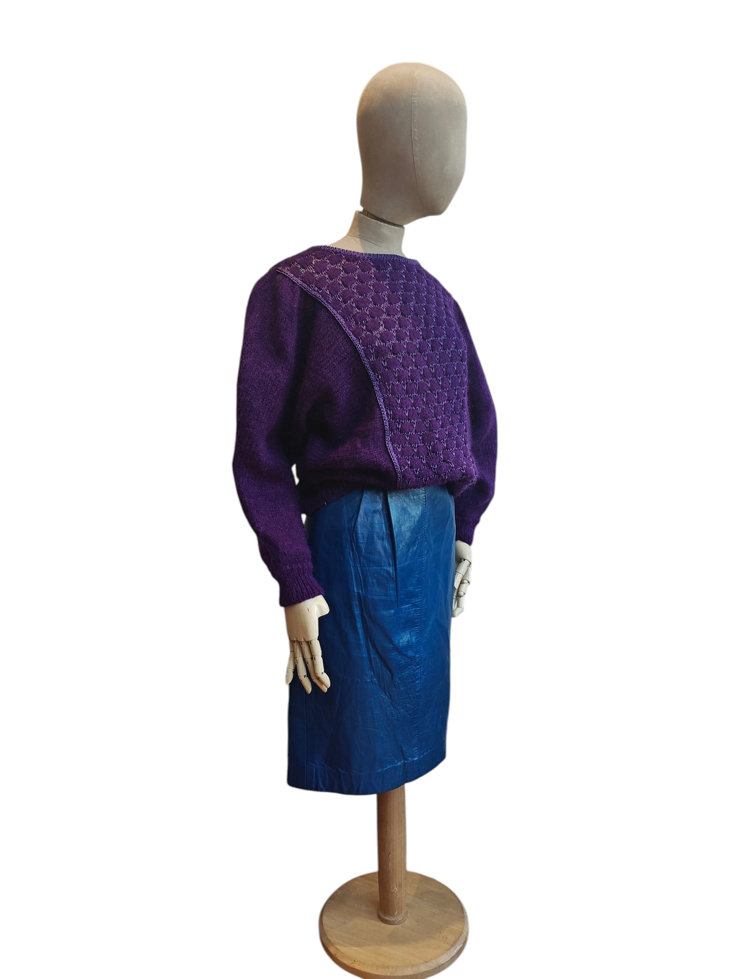 vibrant purple vintage jumper