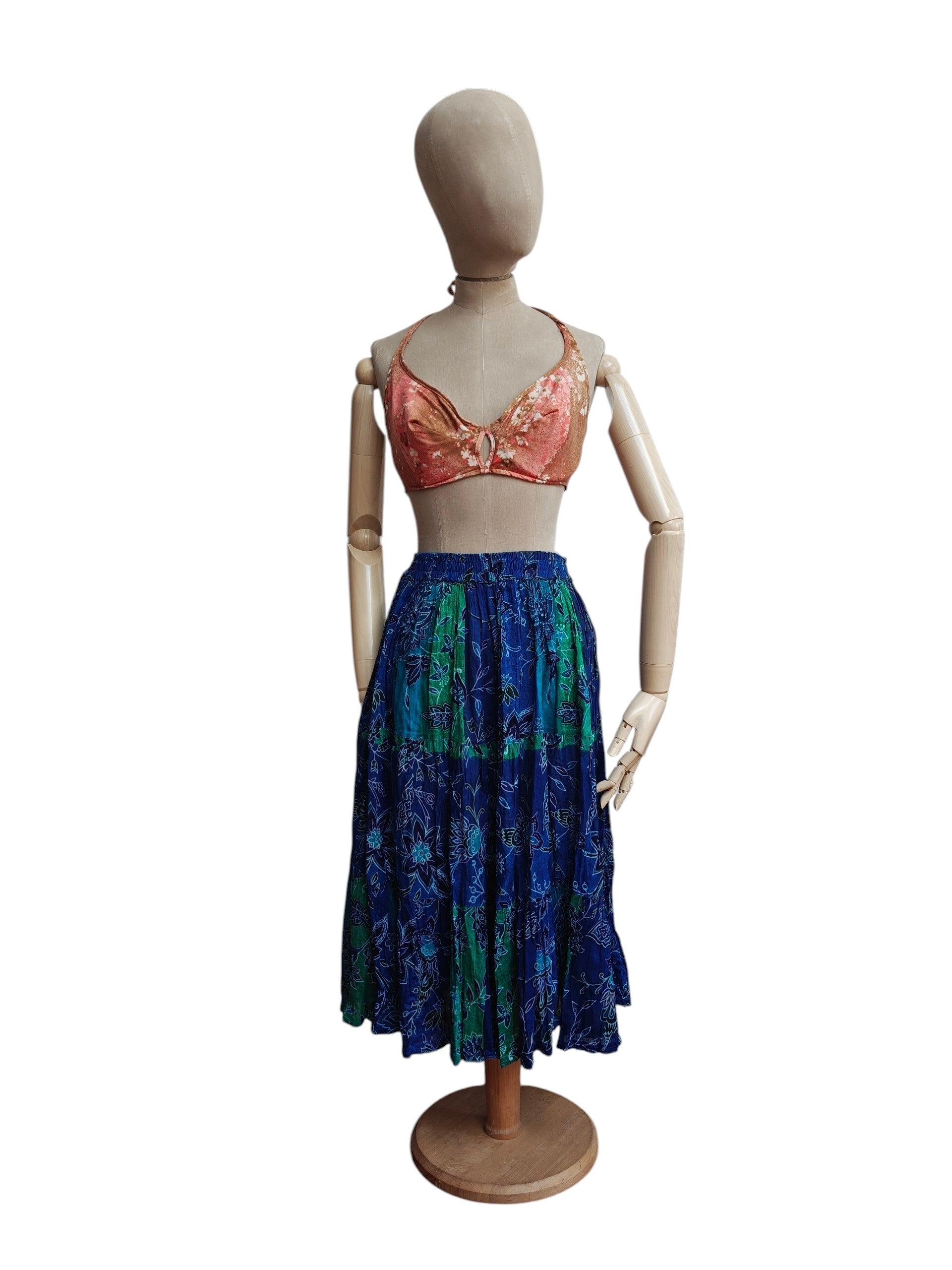 vintage full circle cotton skirt