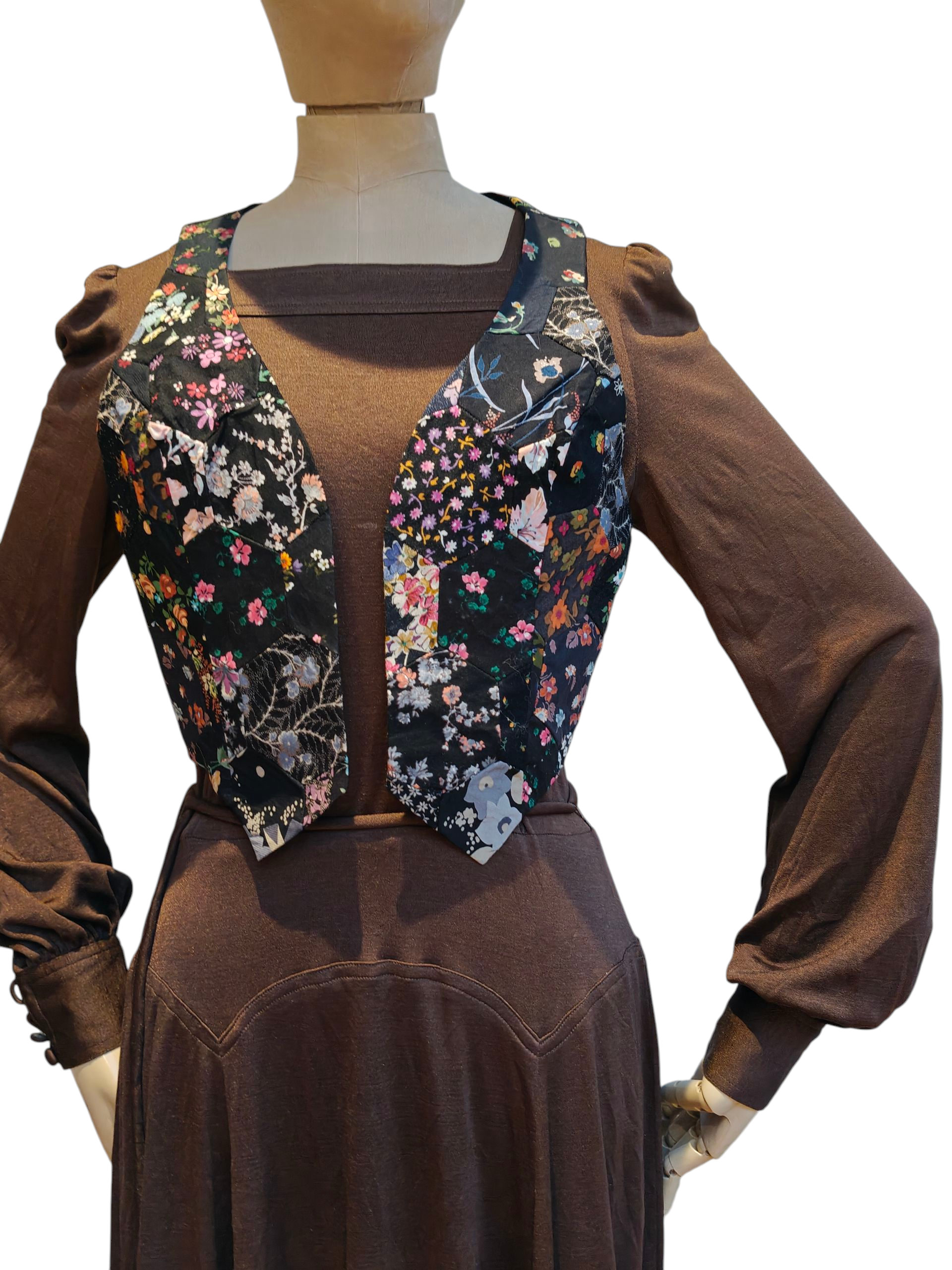 vintage patchwork vest