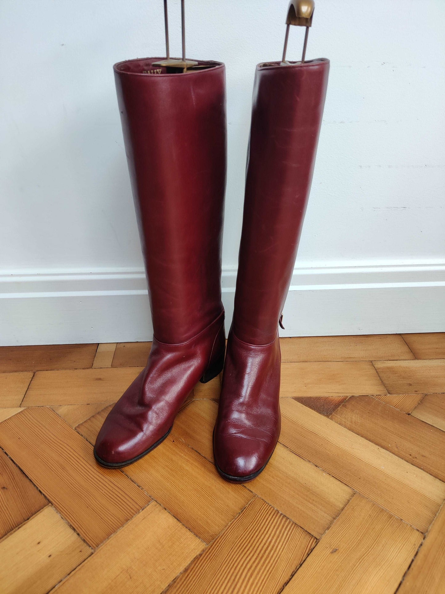 Oxblood vintage boots