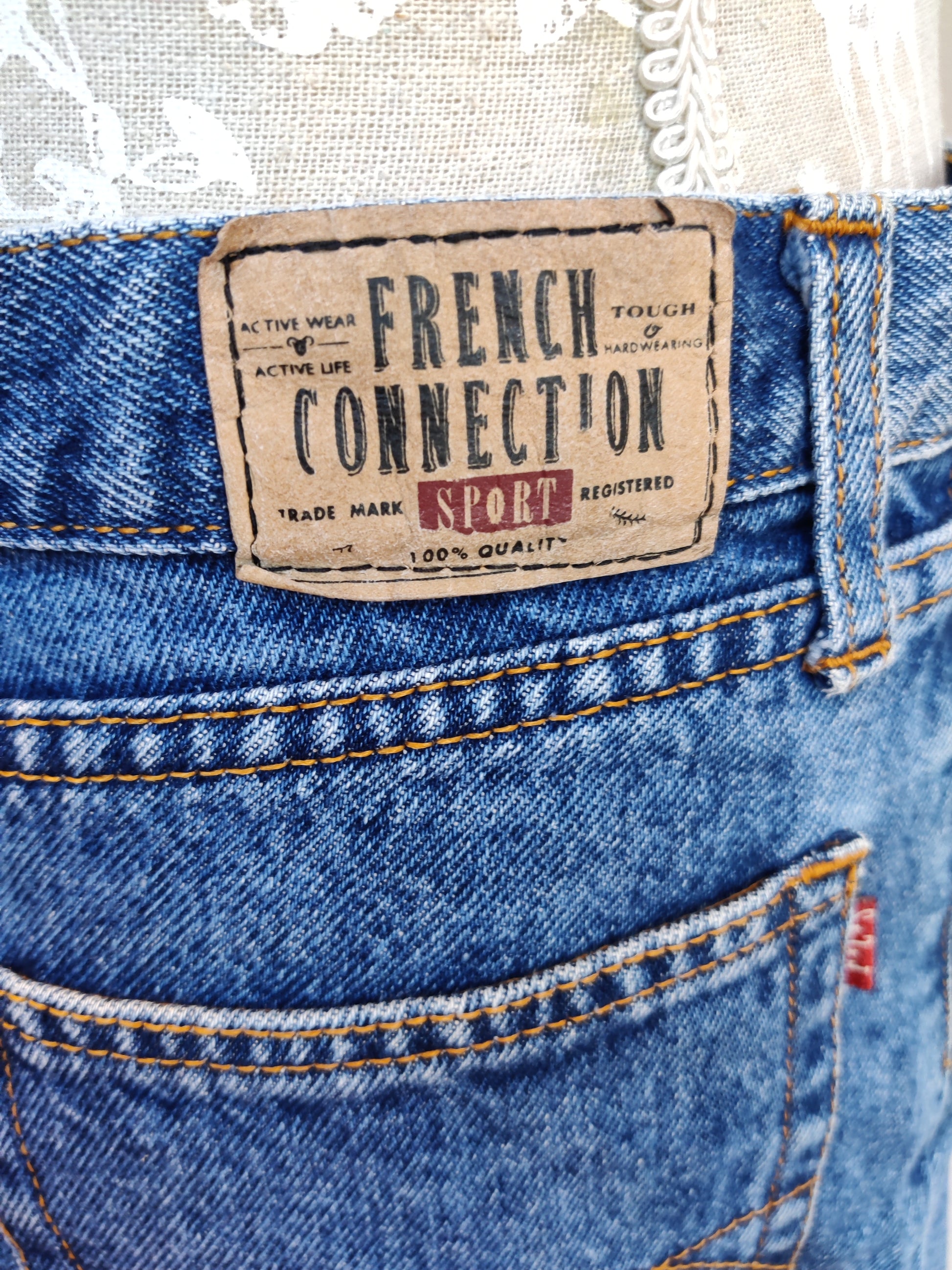 Vintage french connection denim skirt